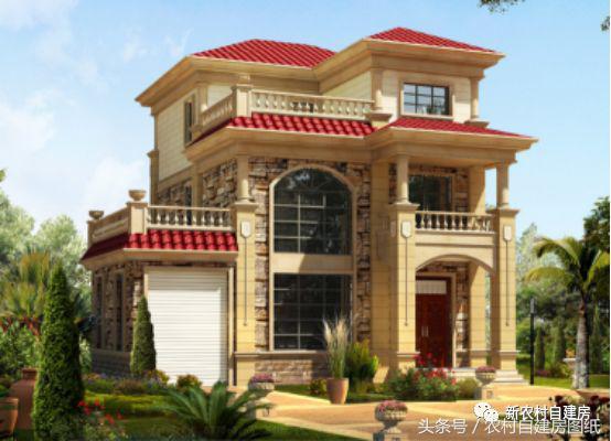 爆款歐式別墅設計圖， 布局合理，外觀新穎！
