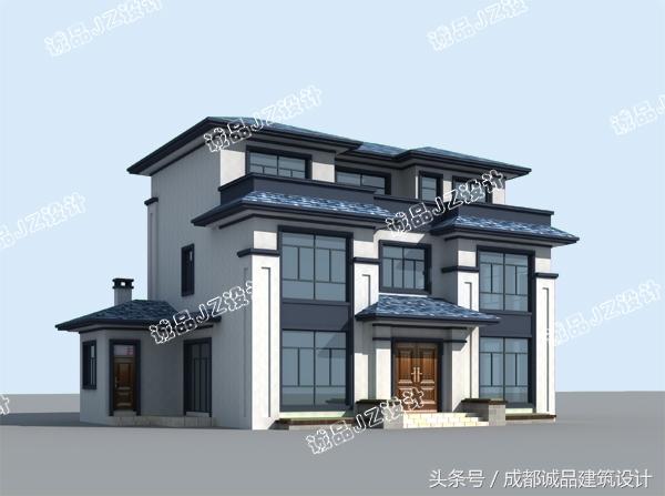 占地小的新式自建房，外觀大氣，布局合理！