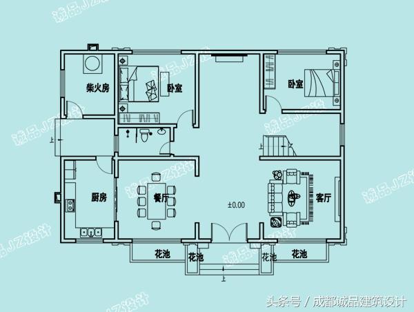 占地小的新式自建房，外觀大氣，布局合理！