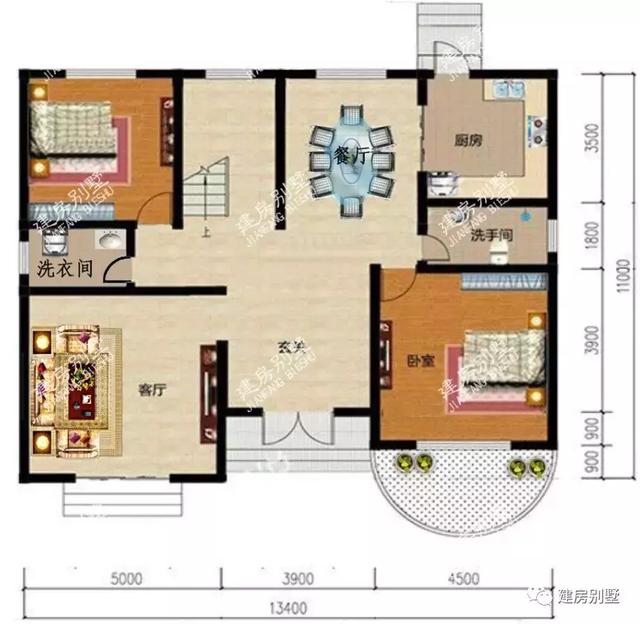 帶煙囪的別墅設計圖，外觀精美，設計獨特!