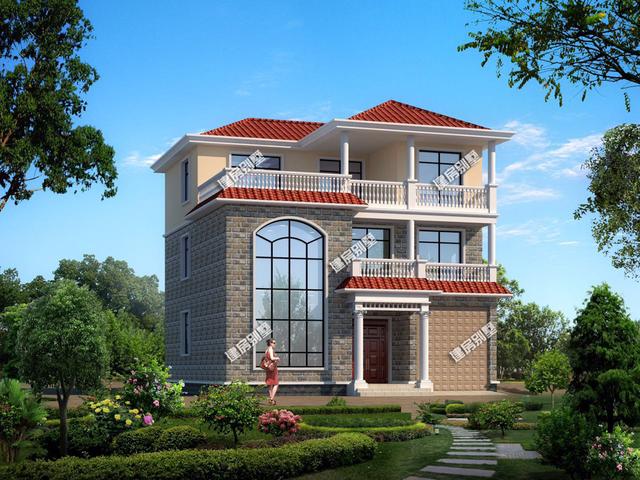 開間三層別墅設(shè)計圖，簡單大氣 時尚 典雅！