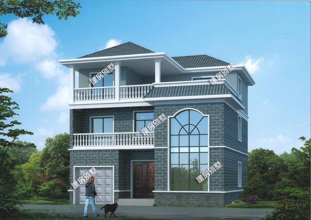 開間三層別墅設(shè)計圖，簡單大氣 時尚 典雅！