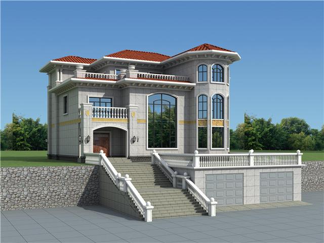 6套農(nóng)村三層別墅設(shè)計(jì)圖，外觀大氣、造價(jià)低廉！