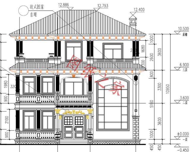 6套農(nóng)村三層別墅設(shè)計(jì)圖，外觀大氣、造價(jià)低廉！
