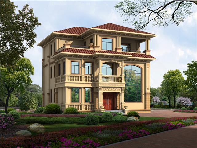 6套農(nóng)村三層別墅設(shè)計(jì)圖，外觀大氣、造價(jià)低廉！