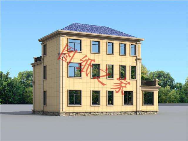 6套農(nóng)村三層別墅設(shè)計(jì)圖，外觀大氣、造價(jià)低廉！