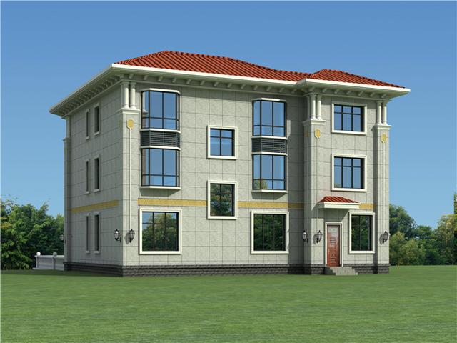 6套農(nóng)村三層別墅設(shè)計(jì)圖，外觀大氣、造價(jià)低廉！