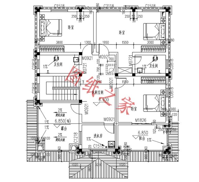 6套農(nóng)村三層別墅設(shè)計(jì)圖，外觀大氣、造價(jià)低廉！