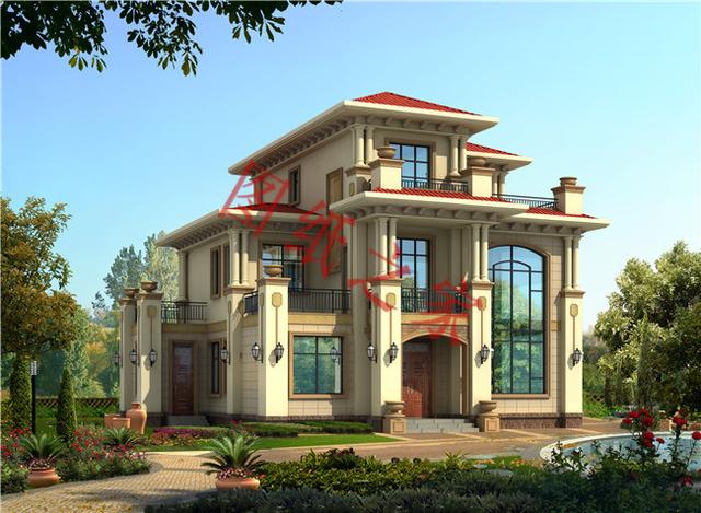 6套農(nóng)村三層別墅設(shè)計(jì)圖，外觀大氣、造價(jià)低廉！