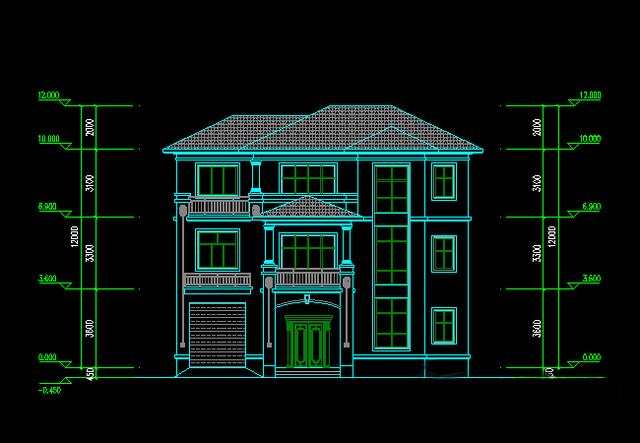 造價低的三層設(shè)計(jì)圖，露臺車庫一應(yīng)俱全！