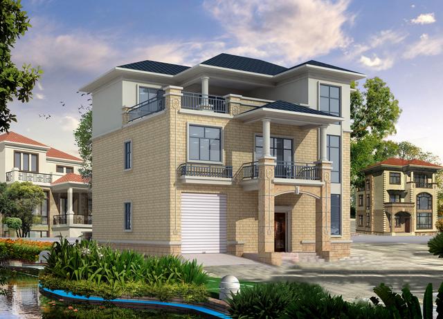 造價低的三層設(shè)計(jì)圖，露臺車庫一應(yīng)俱全！