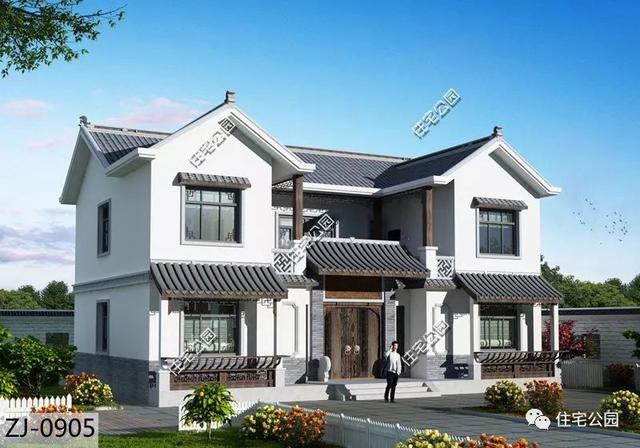 農(nóng)村小戶型中式別墅設計圖，外觀新穎獨特，您的首選！