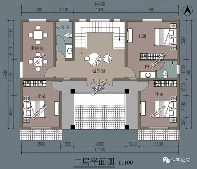 農(nóng)村小戶型中式別墅設計圖，外觀新穎獨特，您的首選！