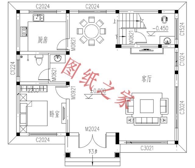 農(nóng)村二層自建房設(shè)計(jì)圖，造價(jià)低廉，您理想的首選！