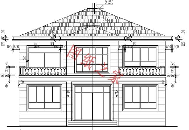 農(nóng)村二層自建房設(shè)計(jì)圖，造價(jià)低廉，您理想的首選！