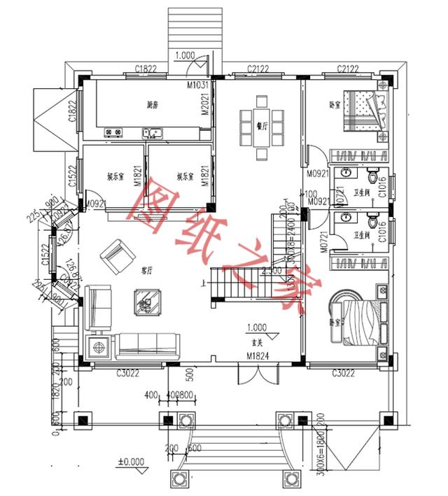 農(nóng)村二層自建房設(shè)計(jì)圖，造價(jià)低廉，您理想的首選！