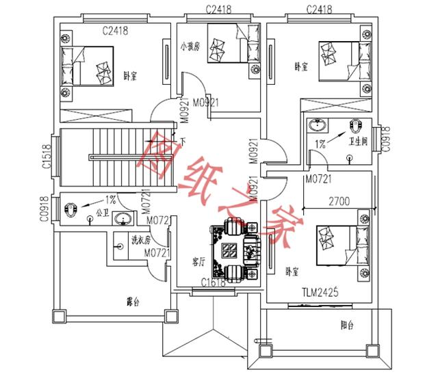 農(nóng)村二層自建房設(shè)計(jì)圖，造價(jià)低廉，您理想的首選！