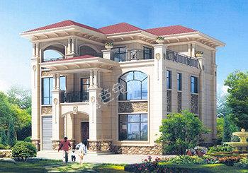 歐式豪華別墅設(shè)計圖，外觀獨(dú)特，造價低廉！