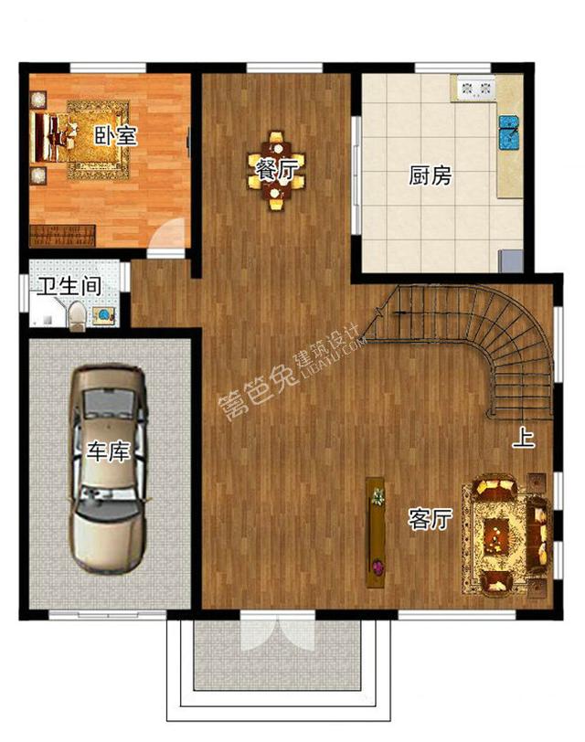 歐式豪華別墅設(shè)計圖，外觀獨(dú)特，造價低廉！