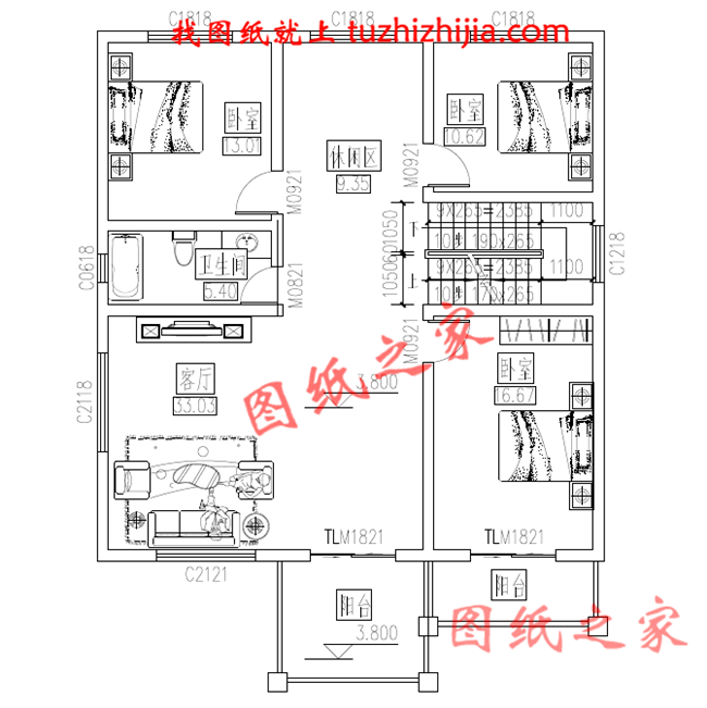 農(nóng)村120方三層自建房子設(shè)計圖紙，再過10年不會淘汰