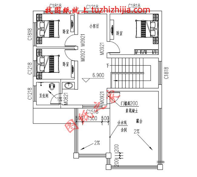 農(nóng)村120方三層自建房子設(shè)計圖紙，再過10年不會淘汰