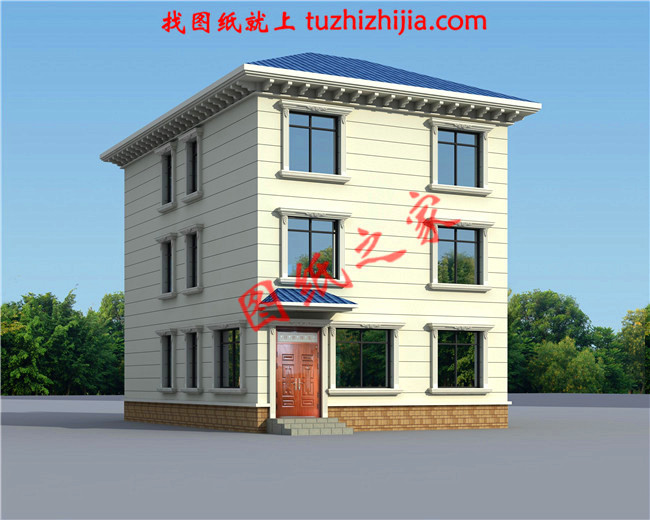 農(nóng)村120方三層自建房子設(shè)計圖紙，再過10年不會淘汰