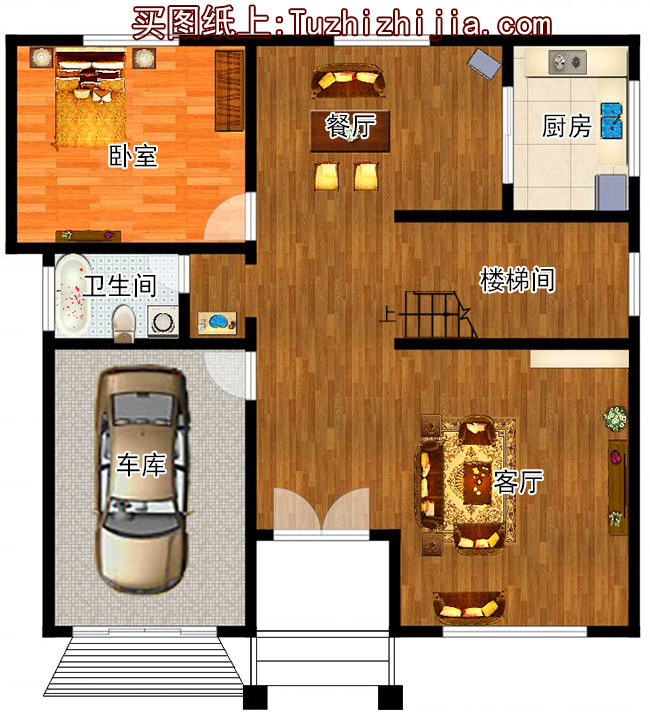 農(nóng)村120方三層自建房子設(shè)計圖紙，再過10年不會淘汰