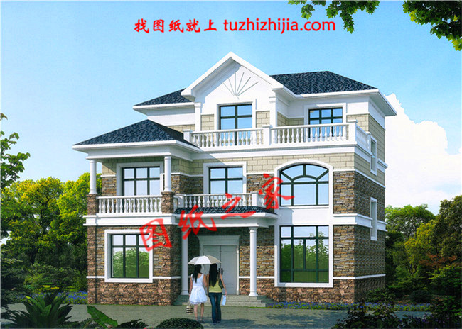 農(nóng)村120方三層自建房子設(shè)計圖紙，再過10年不會淘汰