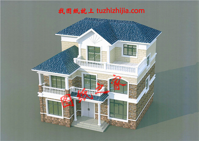 農(nóng)村120方三層自建房子設(shè)計圖紙，再過10年不會淘汰