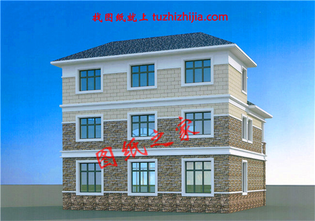 農(nóng)村120方三層自建房子設(shè)計圖紙，再過10年不會淘汰