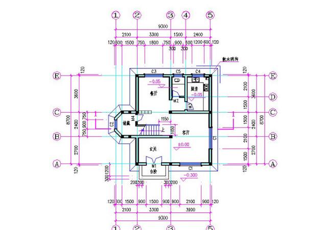 二層半，三層小平米別墅設(shè)計圖，造價低廉，值得選購！