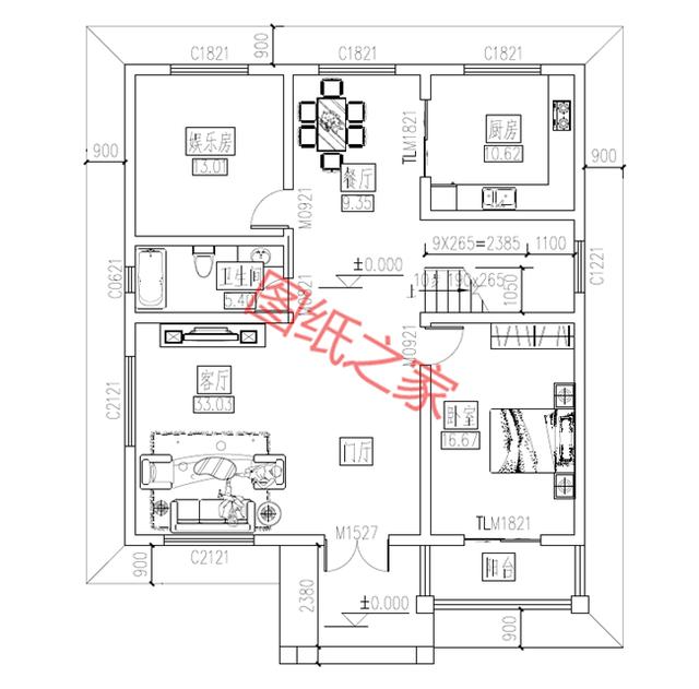 自建房設計圖，簡單大氣，最重要的是符合您的審美要求！