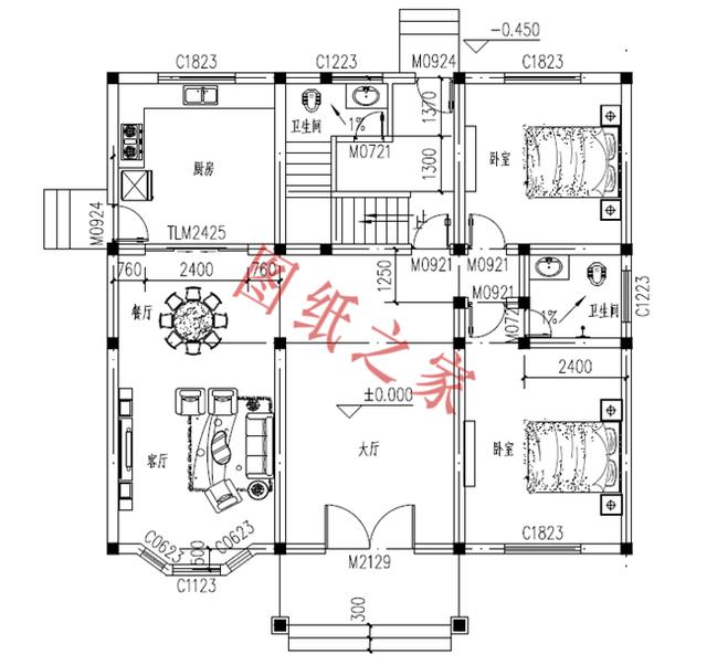 三層小樓設(shè)計圖，色彩鮮艷、戶型合理，總有一款打動你的心！