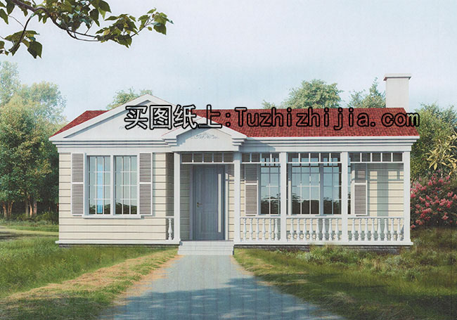 貼心好看的農(nóng)村10萬元一層小別墅圖，養(yǎng)老首選