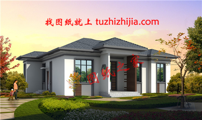 貼心好看的農(nóng)村10萬元一層小別墅圖，養(yǎng)老首選