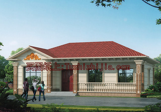 貼心好看的農(nóng)村10萬元一層小別墅圖，養(yǎng)老首選