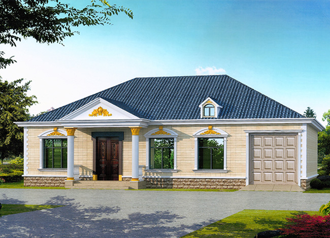 貼心好看的農(nóng)村10萬元一層小別墅圖，養(yǎng)老首選