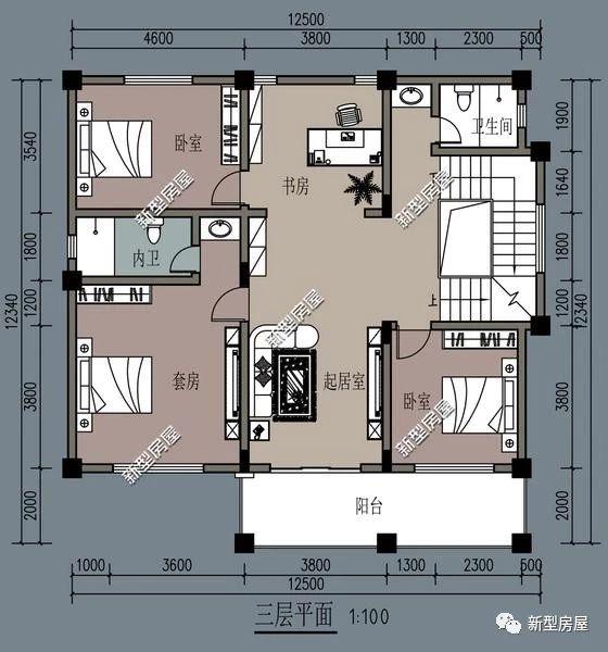 理想的農(nóng)村別墅設(shè)計(jì)圖，5套戶型供您選擇！