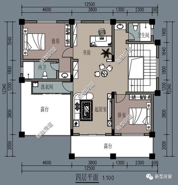 理想的農(nóng)村別墅設(shè)計(jì)圖，5套戶型供您選擇！