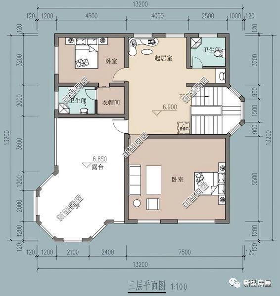 理想的農(nóng)村別墅設(shè)計(jì)圖，5套戶型供您選擇！