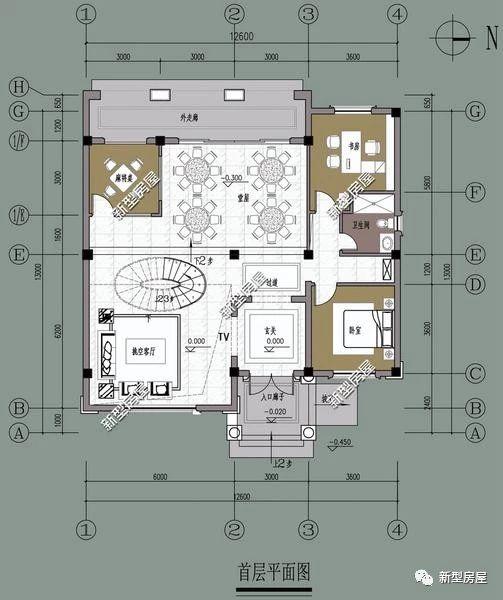 理想的農(nóng)村別墅設(shè)計(jì)圖，5套戶型供您選擇！