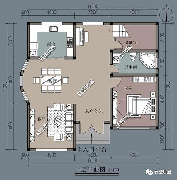 理想的農(nóng)村別墅設(shè)計(jì)圖，5套戶型供您選擇！
