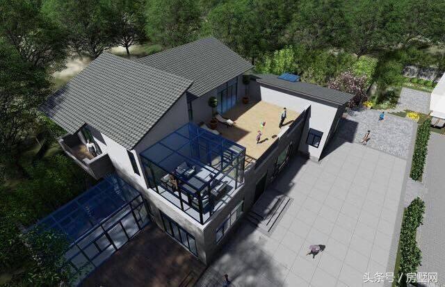 帶游泳池的別墅設(shè)計圖，親近大自然，好不愜意！