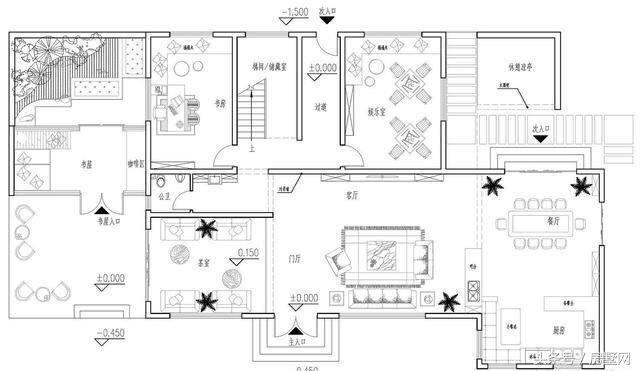 帶游泳池的別墅設(shè)計圖，親近大自然，好不愜意！