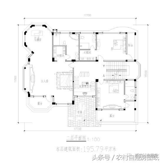 農(nóng)村別墅設(shè)計(jì)圖 采光優(yōu)越，布局合理！
