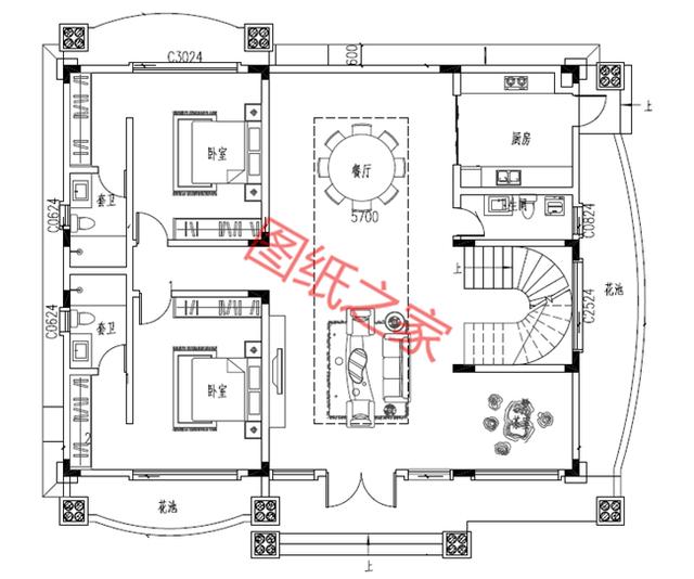 三層自建房設(shè)計(jì)圖，安享舒適大氣的生活，讓鄰居羨慕不已！