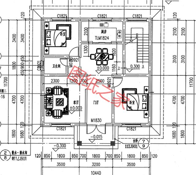 三層自建房設(shè)計(jì)圖，安享舒適大氣的生活，讓鄰居羨慕不已！