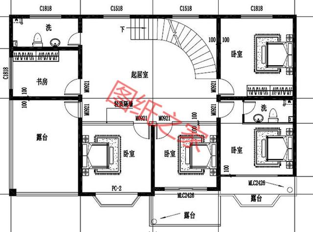 5套二層別墅設(shè)計(jì)圖，外觀精美設(shè)施齊全，供您參考