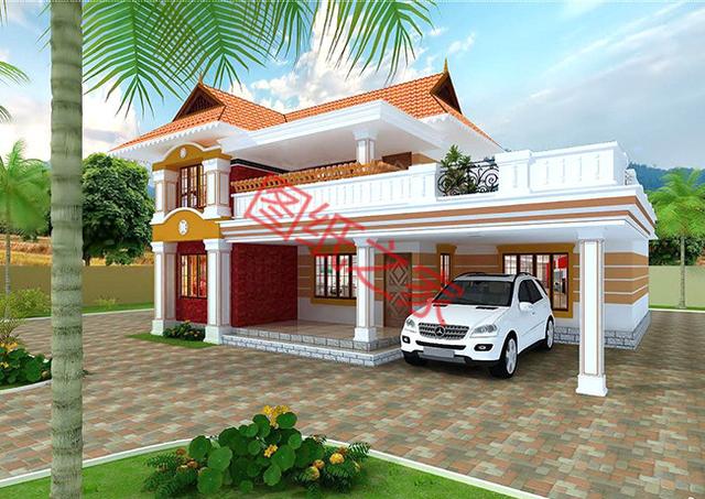 5套二層別墅設(shè)計(jì)圖，外觀精美設(shè)施齊全，供您參考