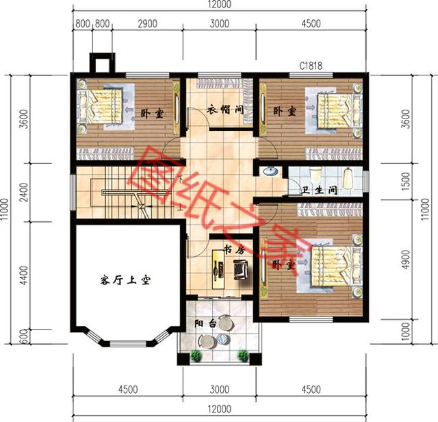 5套二層別墅設(shè)計(jì)圖，外觀精美設(shè)施齊全，供您參考